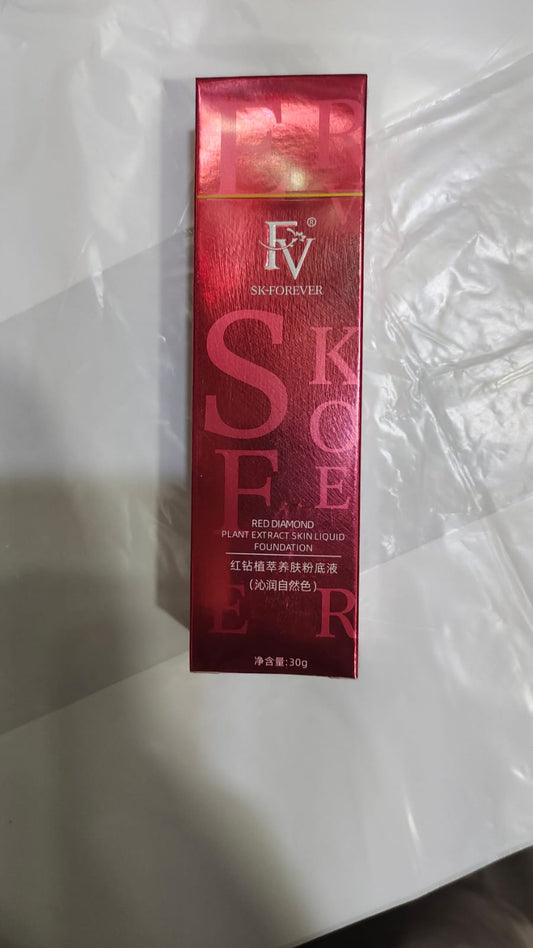 Makeup Fv Foundation Waterproof With Medium Coverage, Oil-free & Long Lasting, Matte orever Foundation For Oily/normal Skin, Forever Liquid Makeup Foundation For Face, 30g Ivory