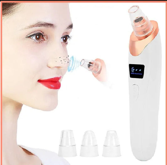 Vacuum Blackhead Remover | Electric Facial Cleanser & Pore Cleaner | Rechargeable Suction Tool for Deep Skin Cleansing