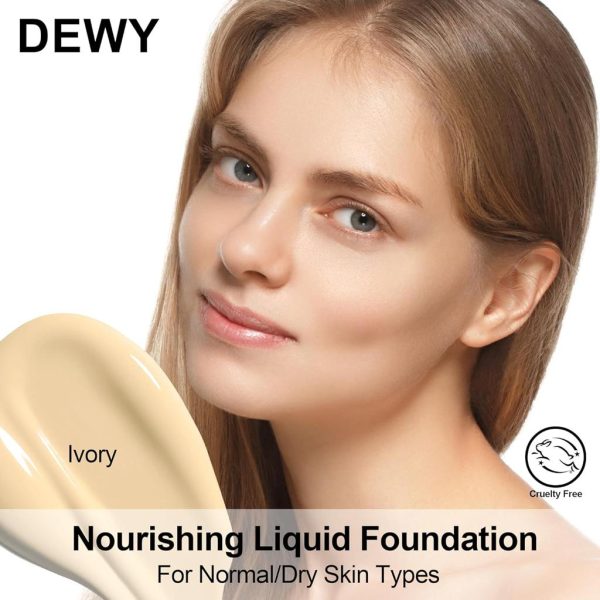 Makeup Fv Foundation Waterproof With Medium Coverage, Oil-free & Long Lasting, Matte orever Foundation For Oily/normal Skin, Forever Liquid Makeup Foundation For Face, 30g Ivory